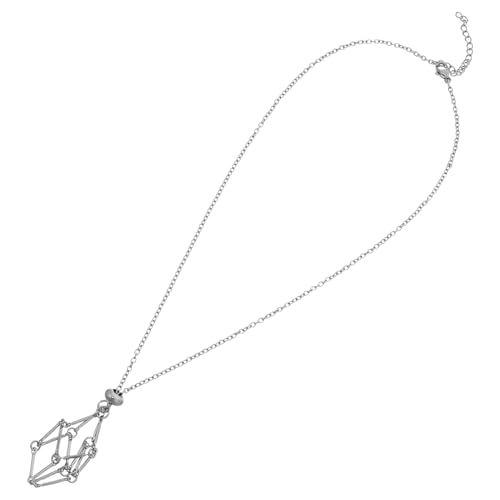 SOIMISS Verstellbare Halskette mit Käfiganhänger Diy Schmuckherstellung für Natürliche Steine und Unregelmäßige von SOIMISS