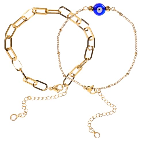 SOIMISS Verstellbares Evil Eye Armband Damen Blaues Perlenarmband Boho Stil Schutzarmband Langlebig und Modisch Geschenkidee für Alltag und Besondere Anlässe von SOIMISS