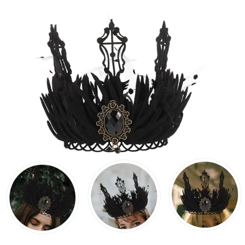 SOIMISS Vintage Damen Tiara Haarschmuck Barock Krone Stirnband für Halloween Cosplay Hochzeit Party Königin Kopfschmuck Komfortabel Passend von SOIMISS