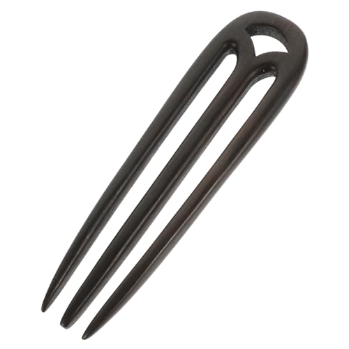 SOIMISS Vintage Dekorative Haarnadel aus Schwarzem Sandelholz Zinkiger Haarschmuck für Damen Robustes Retro Haarstab Accessoire Geeignet für Partys Alltag und Besondere Anlässe von SOIMISS