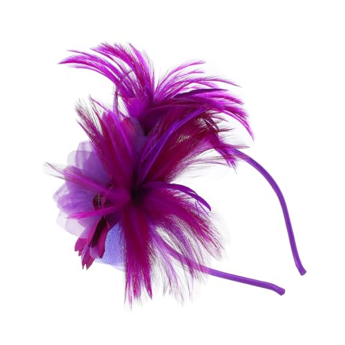 SOIMISS Vintage Fascinator Haarreif Damen Elegant mit Netzschleier Haarschmuck Clip für Tea Party Hochzeit und Festliche Anlässe Leicht und Atmungsaktiv von SOIMISS