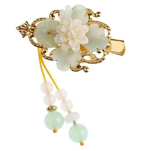 SOIMISS Vintage Haarspangen mit Blumenmotiv Stabile und Langlebige Haarklammern aus Chinesische Quasten Haarschmuck für Damen Geeignet für Verschiedene Frisuren und Haarfarben von SOIMISS
