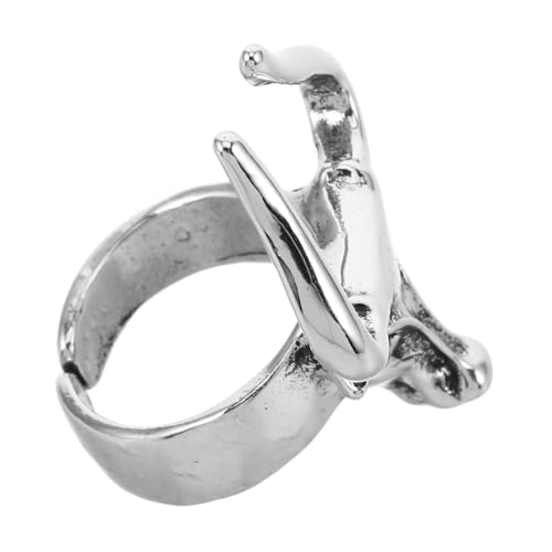 SOIMISS Vintage Ox Head für Einzigartiger Punk Stil Metallring Perfektes Schmuckstück für Partys und Besondere Anlässe Robust und Individuell Unterstreicht Deinen Einzigartigen von SOIMISS