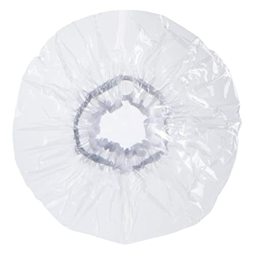 SOIMISS Wasserdichte Duschhaube mit Elastischem Bund für Langes Haar Wiederverwendbare Badekappe Transparent Doppellagig Passend für Damen und Herren für Salon Reisen und Alltag von SOIMISS