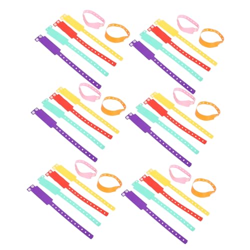 SOIMISS Wasserdichte PVC Armbänder Verstellbare Handgelenksbänder mit Handschriftlicher Id Robuste Sicherheitsbänder für Bars Krankenhäuser Freizeitparks von SOIMISS