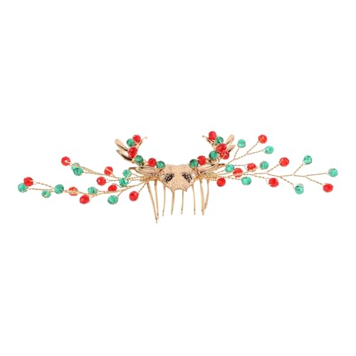 SOIMISS Haarkamm Haarschmuck Weihnachten Strass Legierung Kristall Haarschmuck Frauen Weihnachtsfeier Party Haardekor Kompakt Langlebig Haarkamm Accessoire für Damen Mädchen von SOIMISS