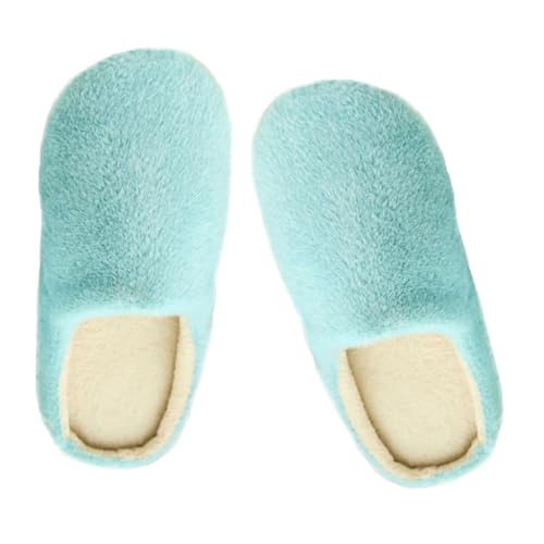 SOIMISS Weiche Hausschuhe mit Plüschfutter Unisex Warme Winter Slipper Rutschfeste Leichte Baumwoll Hausschuhe für Damen und Herren für Indoor Schlafzimmer und Reise von SOIMISS