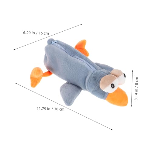 SOIMISS Weiches Plüsch Federmäppchen Vogel Form Niedliches Stiftemäppchen für Mädchen Vielseitige Aufbewahrungstasche für Schule und Reise Kompakt Leicht Schreibwaren Organizer von SOIMISS