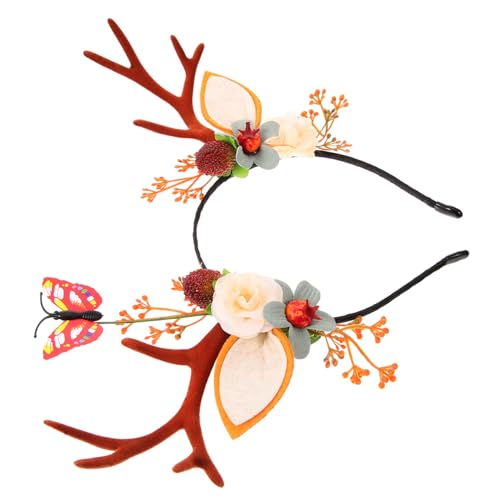 SOIMISS Weihnachts Rentier Haarreif mit Geweih Design Lustiger Kopfschmuck für Erwachsene Langlebig Leicht Verformbar für Partys und Fotos von SOIMISS