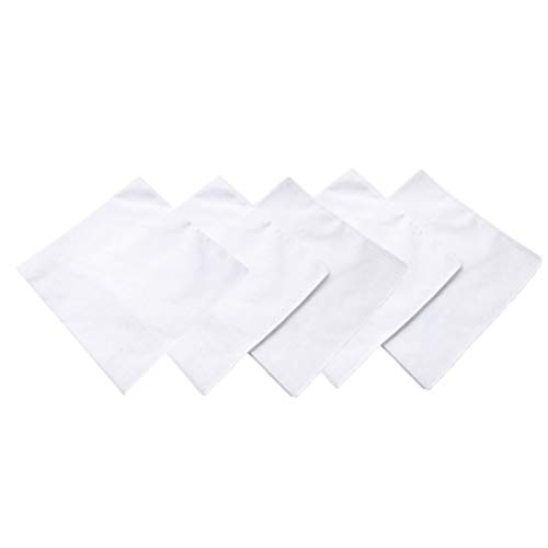 SOIMISS Weiße Baumwolltaschentücher 5Pcs Taschentuch reiner DIY Noserag Graffiti Taschentuch DIY Zubehör Taschentuch Taschentuch Tex von SOIMISS