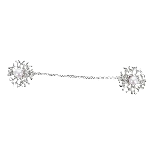 SOIMISS Widerstandsfähige Legierungsbrosche mit Perlenverzierung Vintage Schalclip und Cardigan Verschlussclip Winddichter Strickjacken Kragenhalter für Damen Geeignet für Party Büro und SOIMISS Widerstandsfähige Legierungsbrosche mit Perlenverzierung Vintage Schalclip und Cardigan Verschlussclip Winddichter Strickjacken Kragenhalter für Damen Geeignet für Party Büro und von SOIMISS