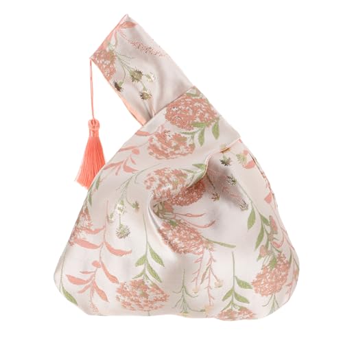 SOIMISS Wristlet Handtasche Damen Japanischer Stil Hanfu Tasche aus Leicht zu Reinigen Kleine Handtasche für Shopping Reise Party Rosa von SOIMISS