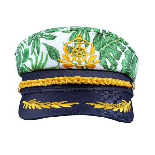 SOIMISS Admiral KapitäNsmüTze Herren, Yacht MatrosenmüTze Lustige HüTe Marine Piratenhut SeemannsmüTze Matrosen KostüM Schaffner MüTze FüR Damen Erwachsene Karneval Mottoparty Party Cosplay von SOIMISS
