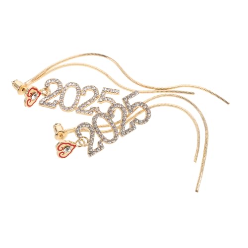 SOIMISS Zahlenohrringe mit Quaste Leichte Alloy Ohrhänger für Damen Modischer Schmuck für Partys Vielseitig Kombinierbar Sicherer Halt für Freundinnen und Abschlussfeier von SOIMISS