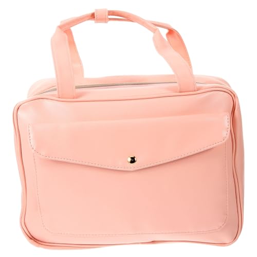 SOIMISS wasserdichte Kulturtasche zum Aufhängen Damen Reise Kosmetiktasche mit Großer Kapazität Mehrere Fächer für Make Up und Toilettenartikel Reise Organizer in Modischem Altrosa von SOIMISS