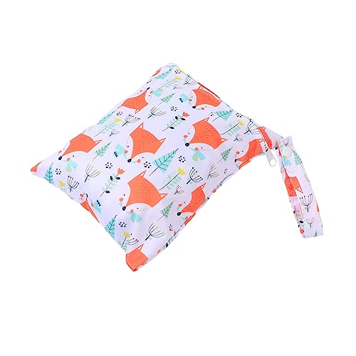 SOIMISS wasserdichte Tragbare Nasstasche für Windeln Wiederverwendbarer Nappy Organizer für Nasse und Trockene Stoffwindeln Vielseitiger Aufbewahrungsbeutel für Babyspielzeug und Kleidung von SOIMISS