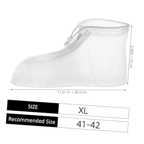 SOIMISS wasserdichte Wiederverwendbare Schuhüberzieher mit Rutschfester PVC Sohle Robuster Regenschutz für Damen und Herren Outdoor Überschuhe Schutz vor Regen Schlamm und Nässe von SOIMISS