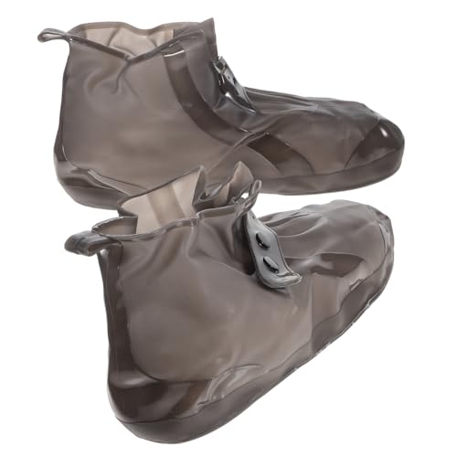 SOIMISS wasserdichte rutschfeste Überschuhe für Erwachsene Strapazierfähige Dicke Schuhüberzieher Schmutzresistente Schuhschützer für Outdoor Walking Radfahren Braun von SOIMISS