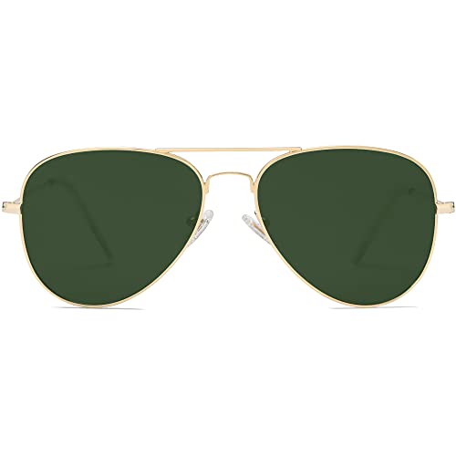 SOJOS Sonnenbrille Herren Damen Polarisiert,Klassisch Sonnenbrillen mit Metallrahmen UV400 SJ1054 von SOJOS