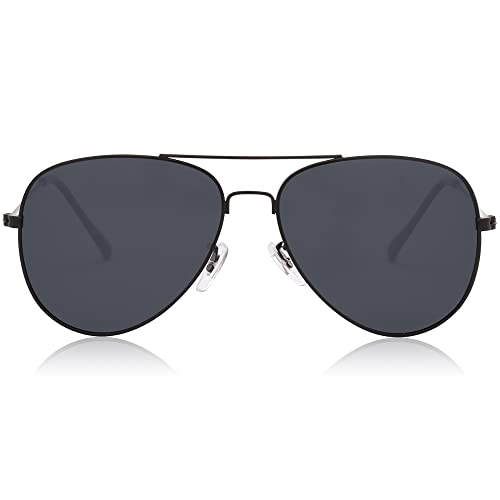 SOJOS Sonnenbrille Herren Damen Polarisiert,Klassisch Sonnenbrillen mit Metallrahmen UV400 SJ1054 von SOJOS