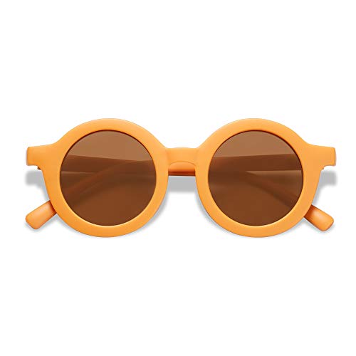SOJOS Kinder Sonnenbrille Runde Jungs und Mädchen,Niedliche Polarisierte Kinder-Sonnenbrille UV400 Schutz für Strand Urlaub SK5606 von SOJOS