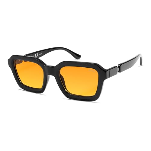 SOJOS Retro Polarisierte Quadratisch Sonnenbrille Damen Herren Vintage Sechseck Sonnerbrillen mit UV400 Schutz SJ2377 SOJOS Retro Polarisierte Quadratisch Sonnenbrille Damen Herren Vintage Sechseck Sonnerbrillen mit UV400 Schutz SJ2377 von SOJOS
