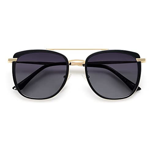 SOJOS Retro Polarisierte Sonnenbrille für Damen Herren, Vintage Quadrat Frauen Sonnenbrille Schattierungen UV400 SJ2180 von SOJOS