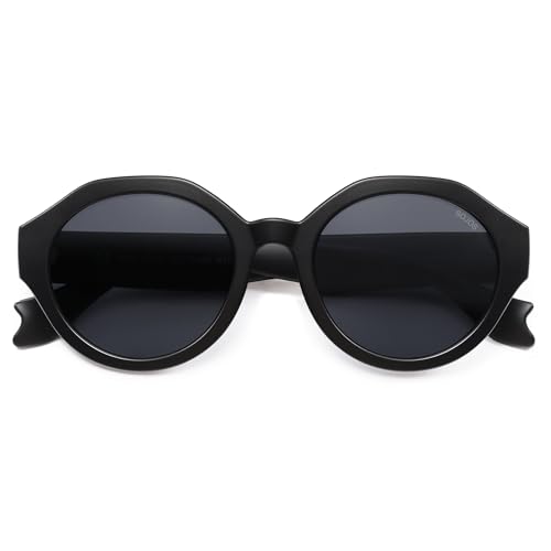 SOJOS Runde Sonnenbrille Recycelte Fischernetz Rahmen Umweltfreundliche UV400 Polarisierte Gläser, Indischer Ozean SOJOS Runde Sonnenbrille Recycelte Fischernetz Rahmen Umweltfreundliche UV400 Polarisierte Gläser, Indischer Ozean von SOJOS