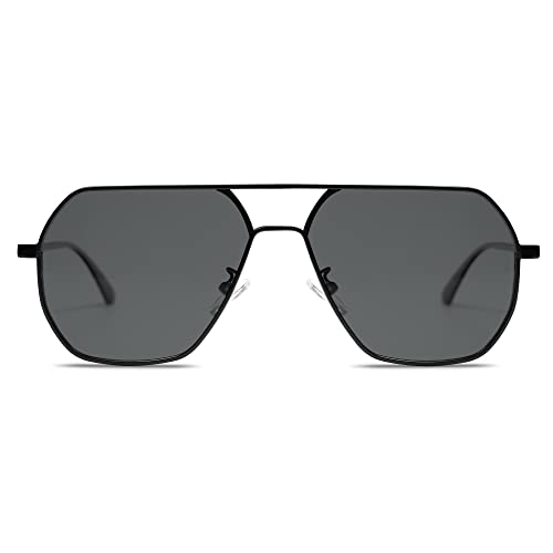 SOJOS Sonnenbrille Herren Polarisiert,Klassisch Sonnenbrillen mit Metallrahmen UV400 für Fahren Angeln Reisen SJ1211 von SOJOS