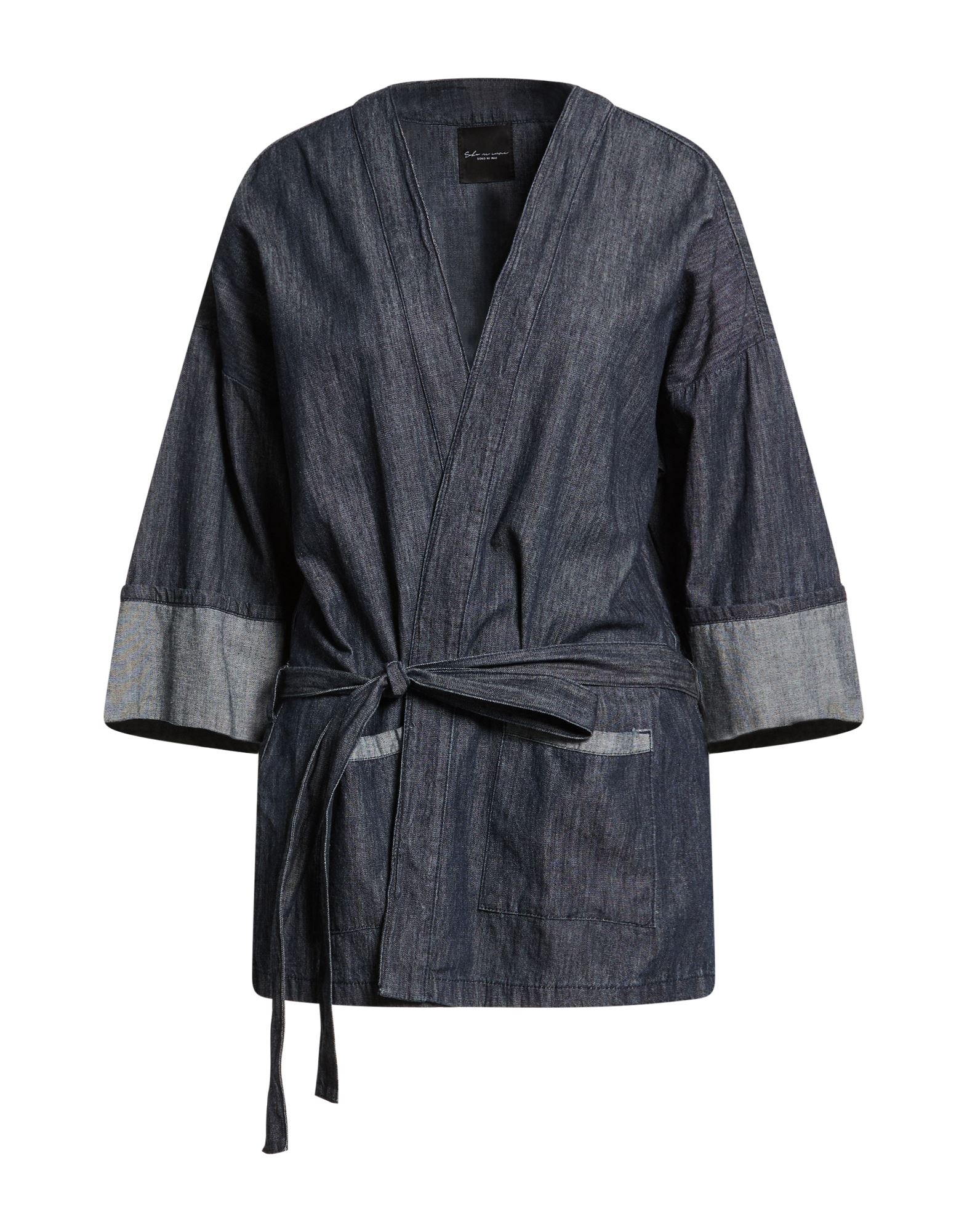 SOKO NI INAI Jeansjacke/-mantel Damen Blau von SOKO NI INAI