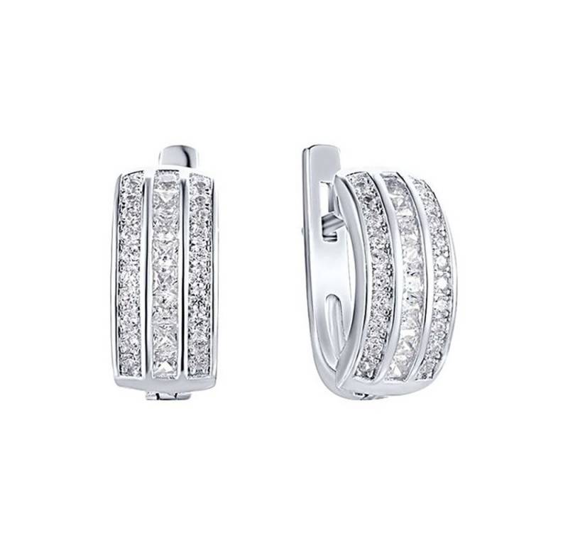 SOKOLOV Jewelry Paar Ohrhänger Ohrringe aus 925 Silber mit Zirkonia (2-tlg., Set), 925 Sterling Silber Silberschmuck für Damen von SOKOLOV Jewelry