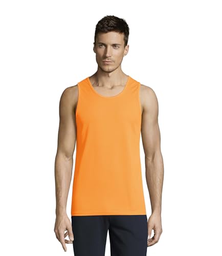 Mens Sports Tank Top Sporty - Farbe: Neon Orange - Größe: XL von SOL'S