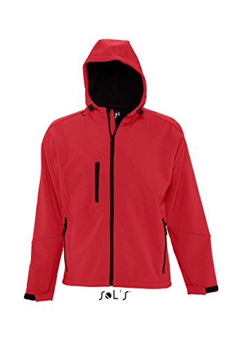 SOL´S - Hooded Softshell Jacket Replay 3XL,Pepper Red von SOL'S