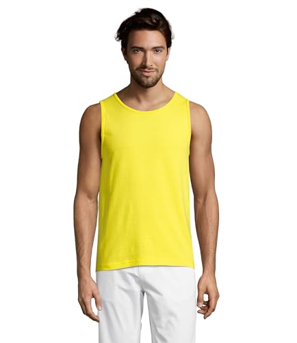 SOLS Mens Sports Tank Top Sporty Gelb Neon Yellow XL von SOL'S