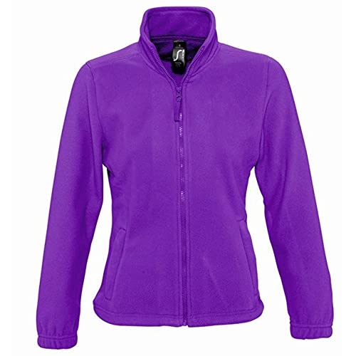 SOLS Damen North Fleece-Jacke mit durchgehendem Reißverschluss (Xlarge) (Dunkelviolett) XL,Dunkelviolett von SOL'S