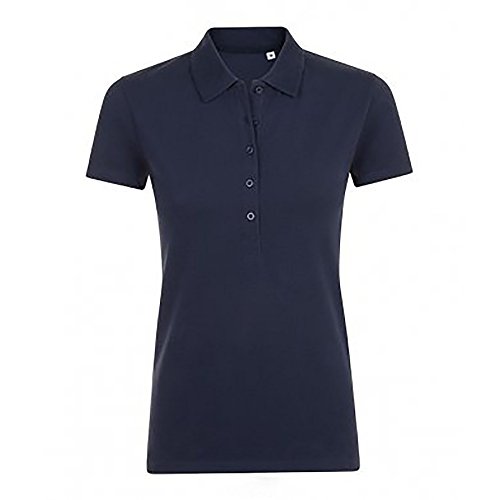 SOLS Damen Phoenix Kurzarm Pique Polo Shirt (L) (Marineblau) von SOL'S