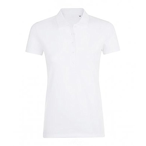 SOLS Damen Phoenix Kurzarm Pique Polo Shirt (XL) (Weiß) von SOL'S
