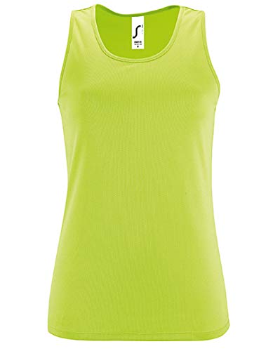 SOLS Damen Tank Top Womens Sports Sporty 02117 Apple Green XL von SOL'S