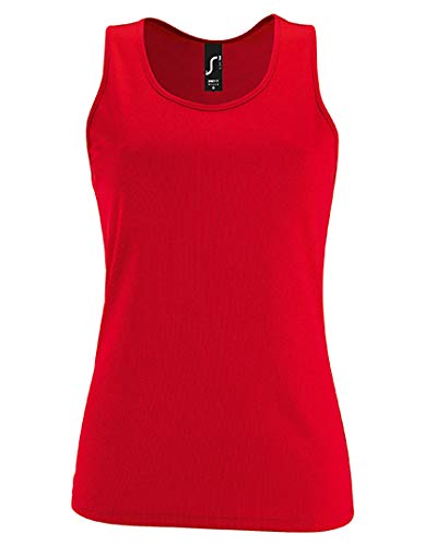 SOLS Damen Tank Top Womens Sports Sporty 02117 Red L von SOL'S