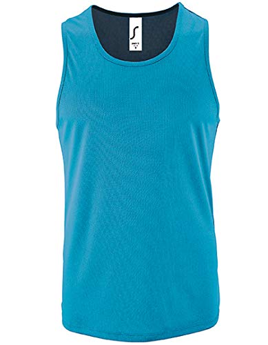 SOLS Herren Tank Top Mens Sports Sporty 02073 Aqua L von SOL'S