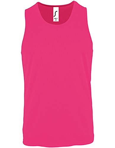 SOLS Herren Tank Top Mens Sports Sporty 02073 Neon Pink M von SOL'S