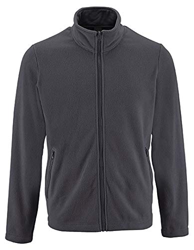 SOLS Mens Plain Fleece Jacket Norman Grau Charcoal Grey L von SOL'S