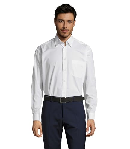 SOLs Baltimore Langarmhemd S,White von SOL'S