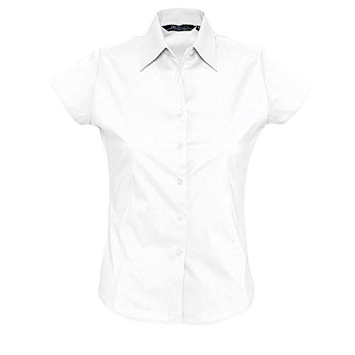 Sols - Damen Stretch-Kurzarmbluse 'Excess' XXL,White Sols - Damen Stretch-Kurzarmbluse 'Excess' XXL,White von SOL'S