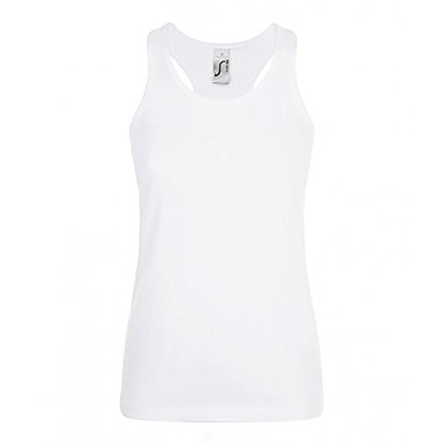 Sols Damen Tanktop Justin, ärmellos (S) (Weiß) von SOL'S