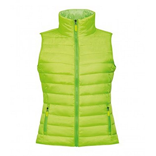 Sols Damen Wave Stepp Weste/Gilet Wasserabweisend (M) (Neonlimette) von SOL'S