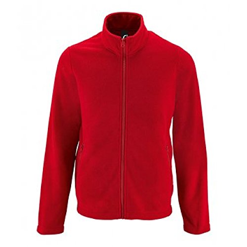 Sols Herren Fleece-Jacke Norman (L) (Rot) von SOL'S