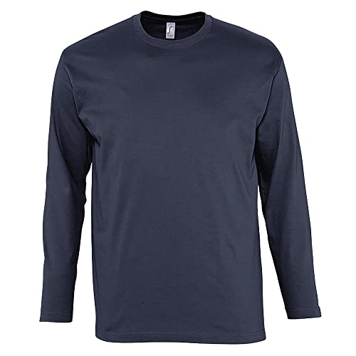 Sols Herren Monarch Longsleeve/T-Shirt, Langarm (5XL) (Marineblau) von SOL'S