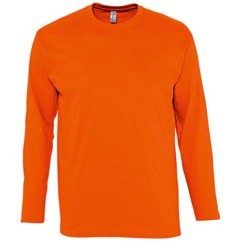 Sols Herren Monarch Longsleeve/T-Shirt, Langarm (L) (Orange) von SOL'S