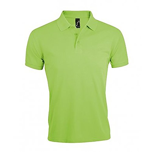 Sols Herren Prime Pique Polo-Shirt, Kurzarm (3XL) (Apfelgrün) von SOL'S